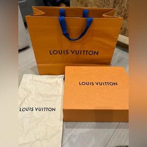 Louis Vuitton Gift Box, 2 Dust-bags, and Shopping Bag